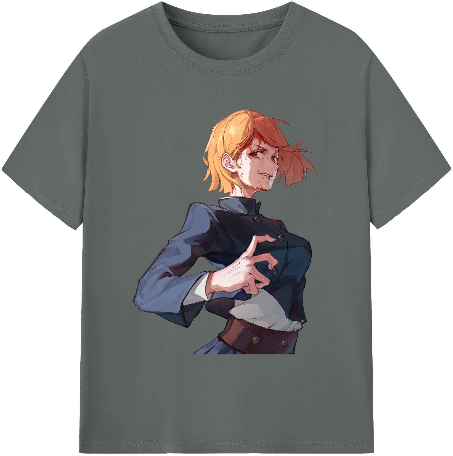 （画像用） 呪術廻戦 Jujutsu Kaisen 綿100％ メンズ半袖Tシャツ｜肌触りやわらか＆通気性
